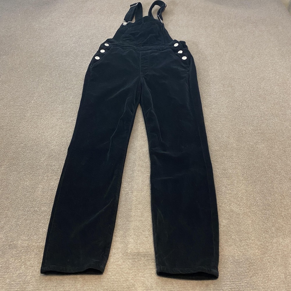3x1 NYC Overalls Womens Small Black‎ Denim Adjustable Straps Made USA WHHS00739